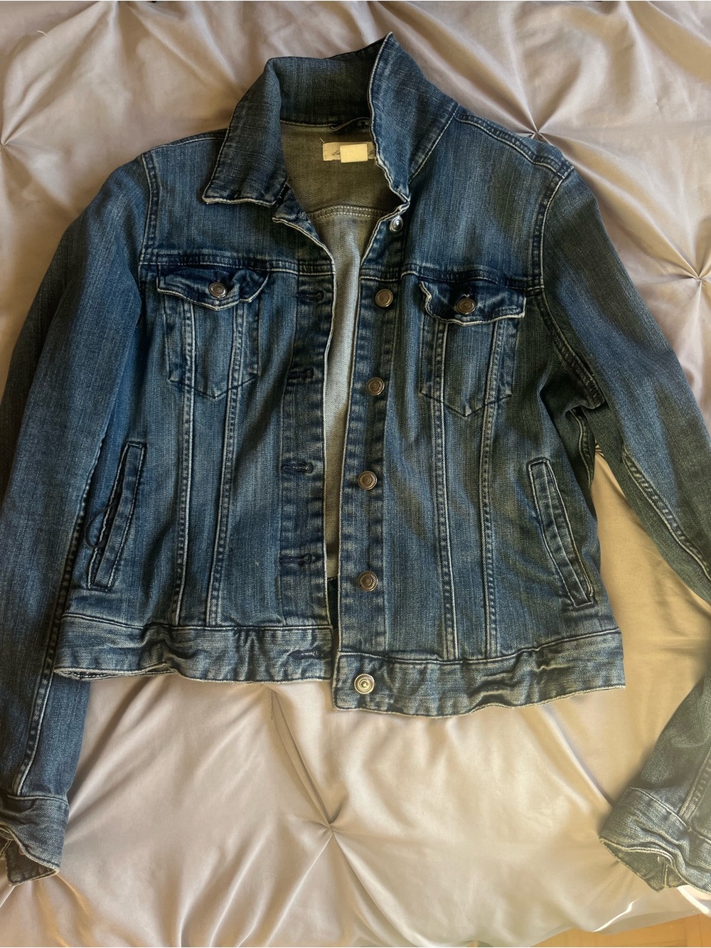 H&M Classic Women's Denim Jacket in Blue